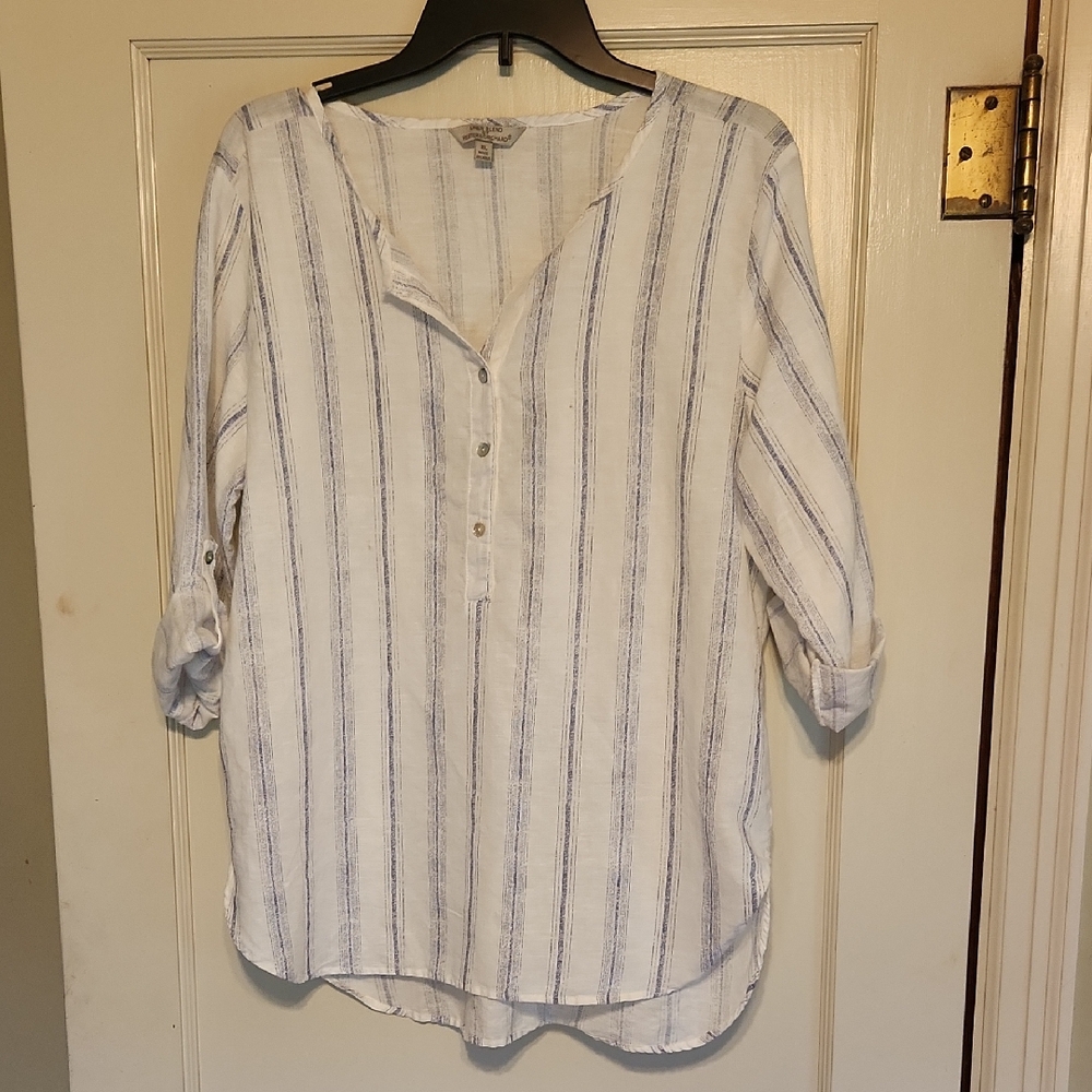 Casual Striped Button Down Shirt